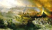 David Roberts The Siege and Destruction of Jerusalem oil painting artist
